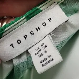 topshop green zebra dress Green Zebra Print V-Neck Midi Dress – Ro&Zo main image 1